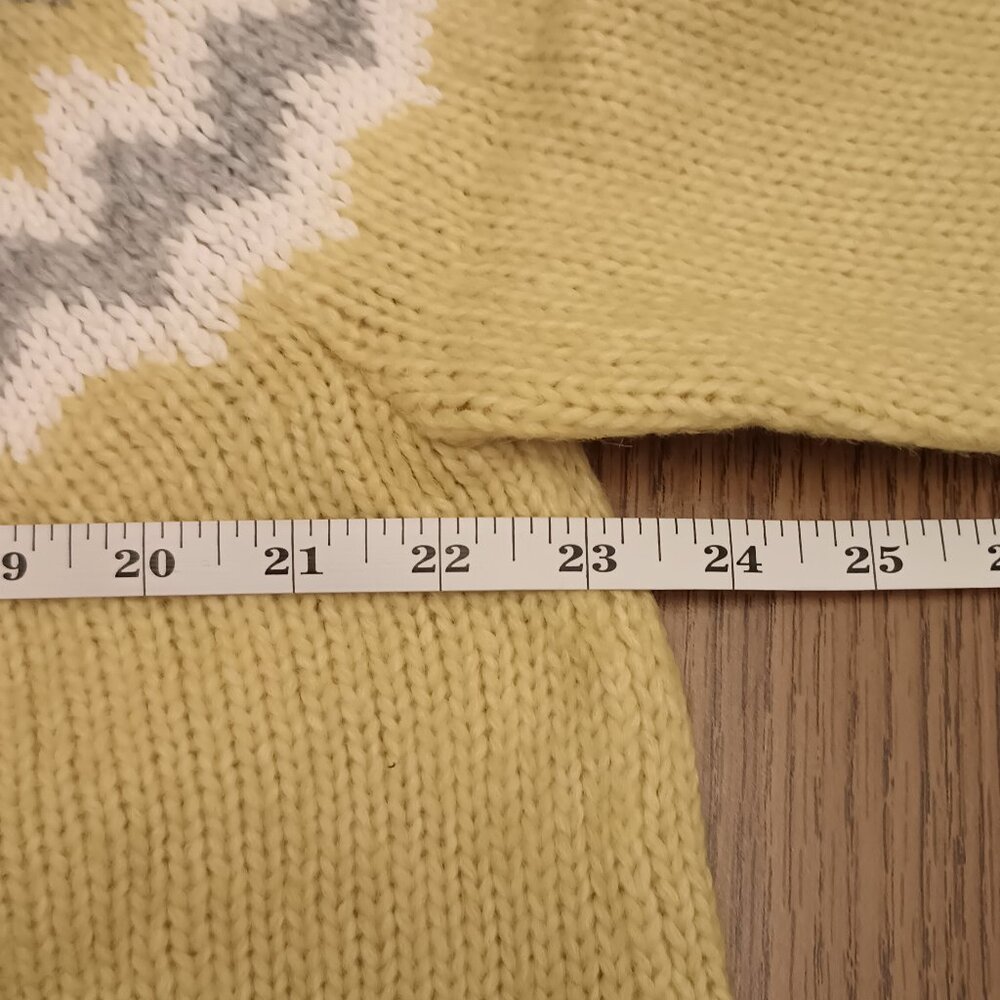 Loft Size XL Yellow and Gray Fair Isle Sweater (NWOT) - Picture 4 of 9